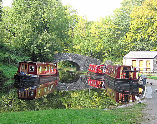 Boats on the Monmouth & Brecon Canal